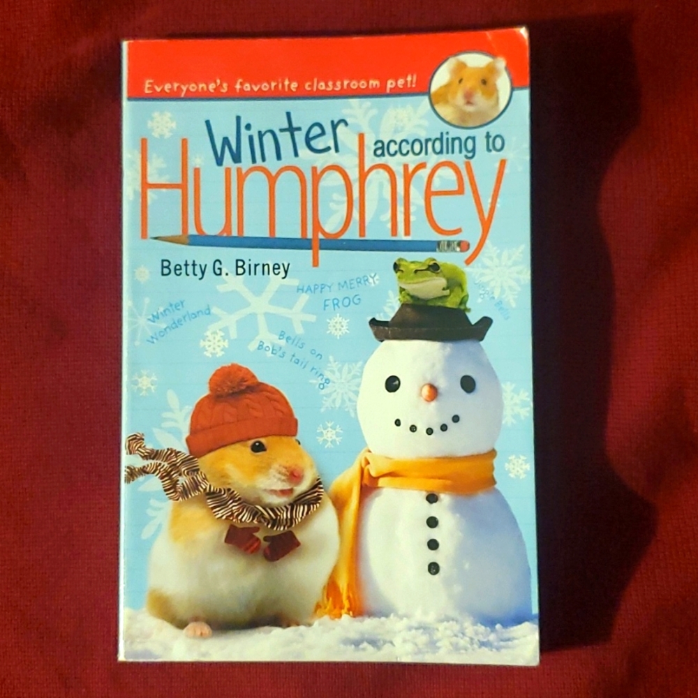 🐹 VINTAGE SCHOLASTIC WINTER ACCORDING TO HUMPHREY BY: BETTY G BIRNEY 🐹